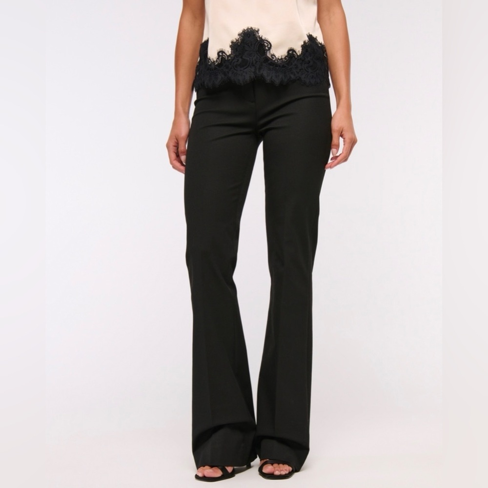 Abercrombie Black Flared Trousers